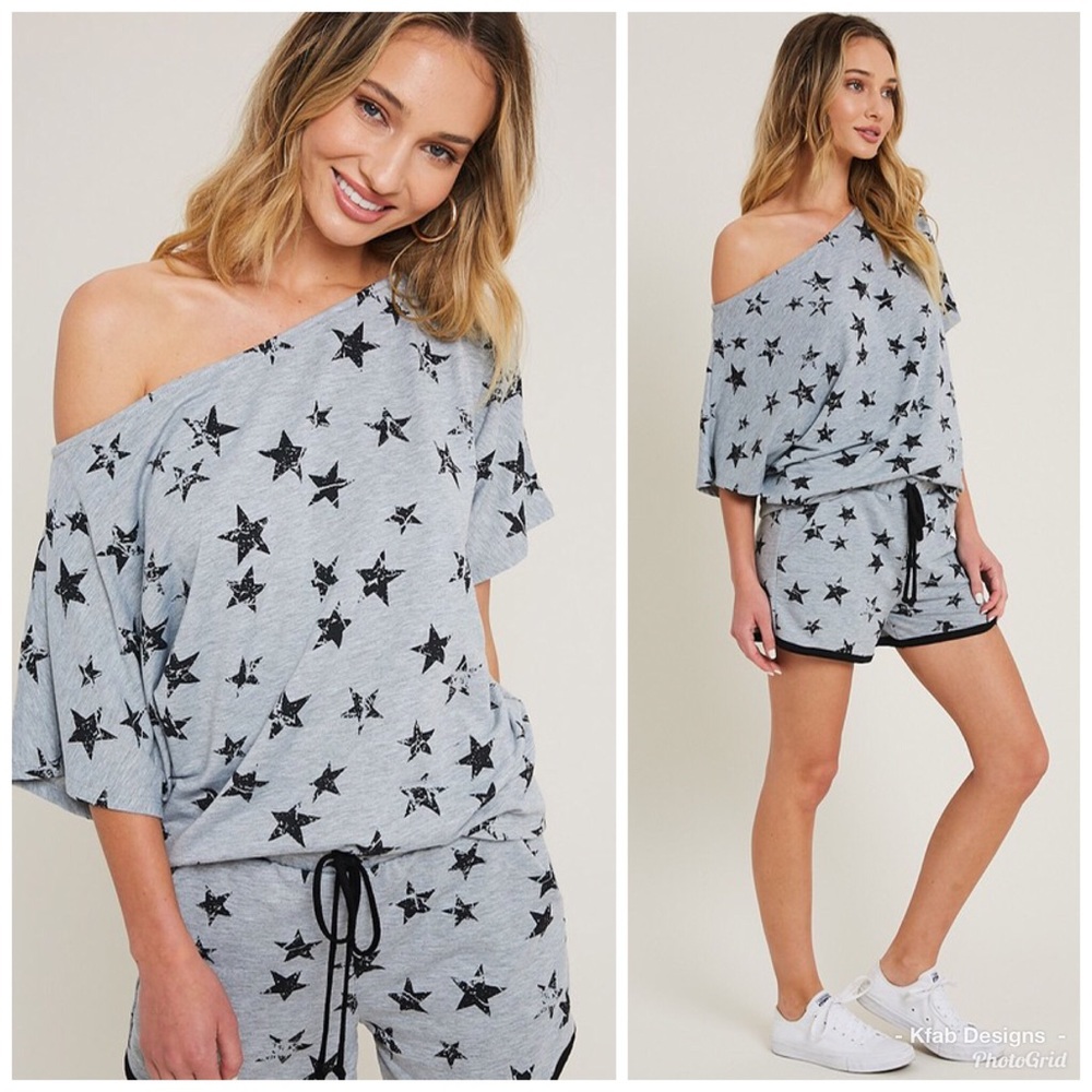 ⭐️LAST 1! STAR One Shoulder Super Soft Tunic! - Picture 1 of 8